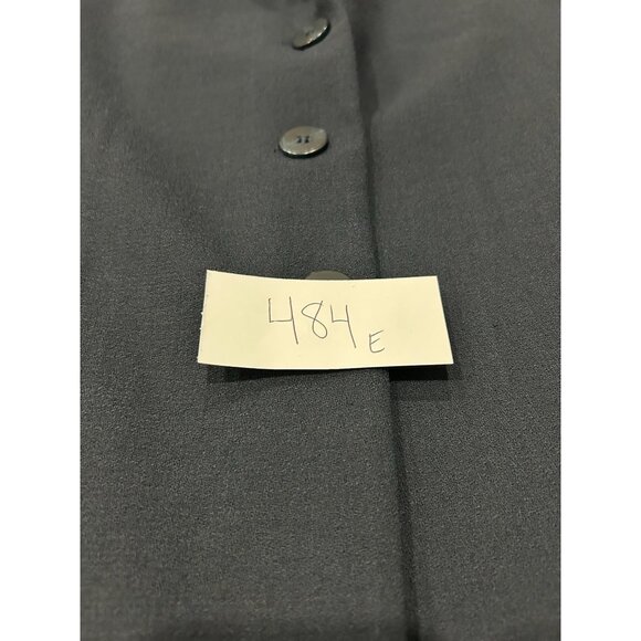 Talbots Petites Womens Navy Button-Front Fully Lined Wool Blazer Size 4 Tailored - Picture 8 of 9